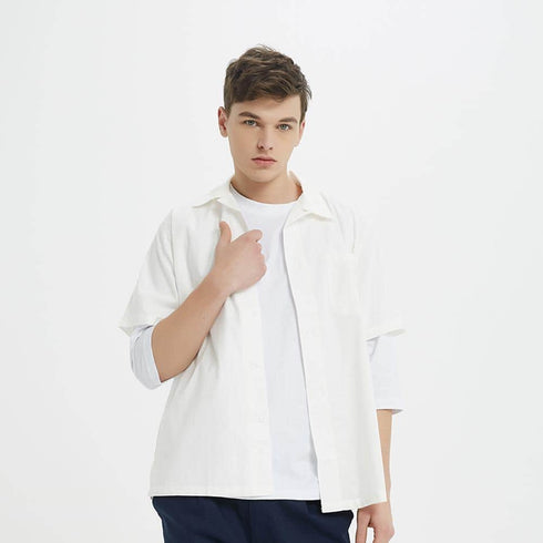 Boysnextdoor Short Linen Shirt
