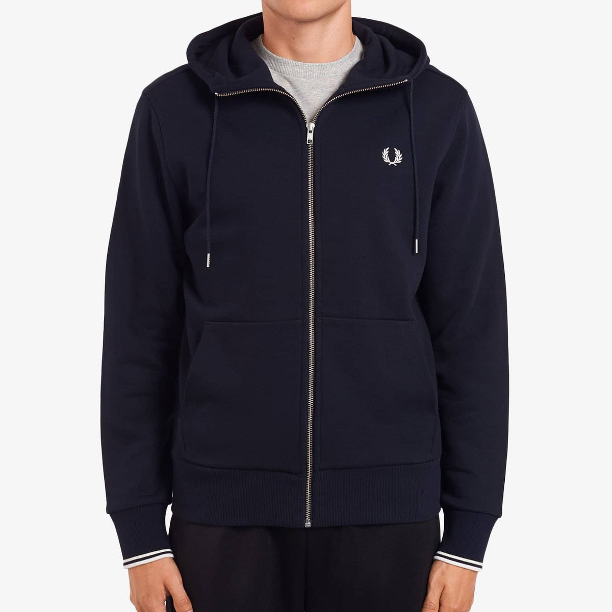 Fred-Perry-Hooded-Zip-Through-