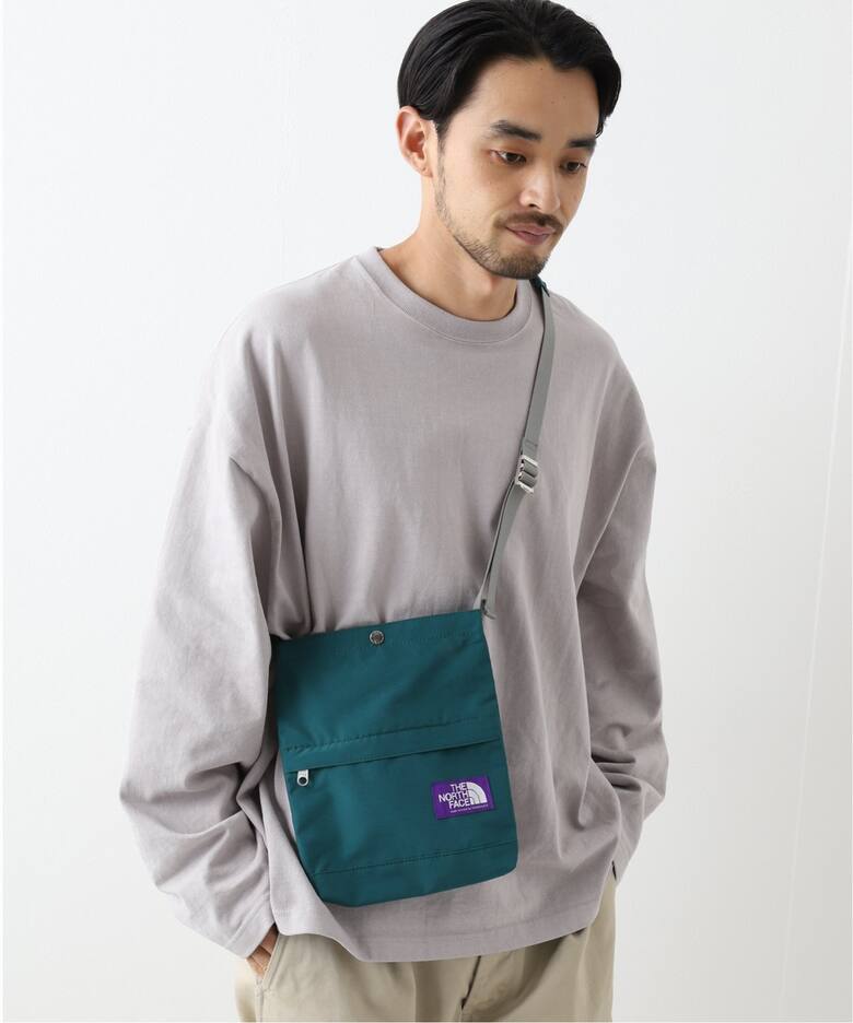 north face shoulder bag purple label