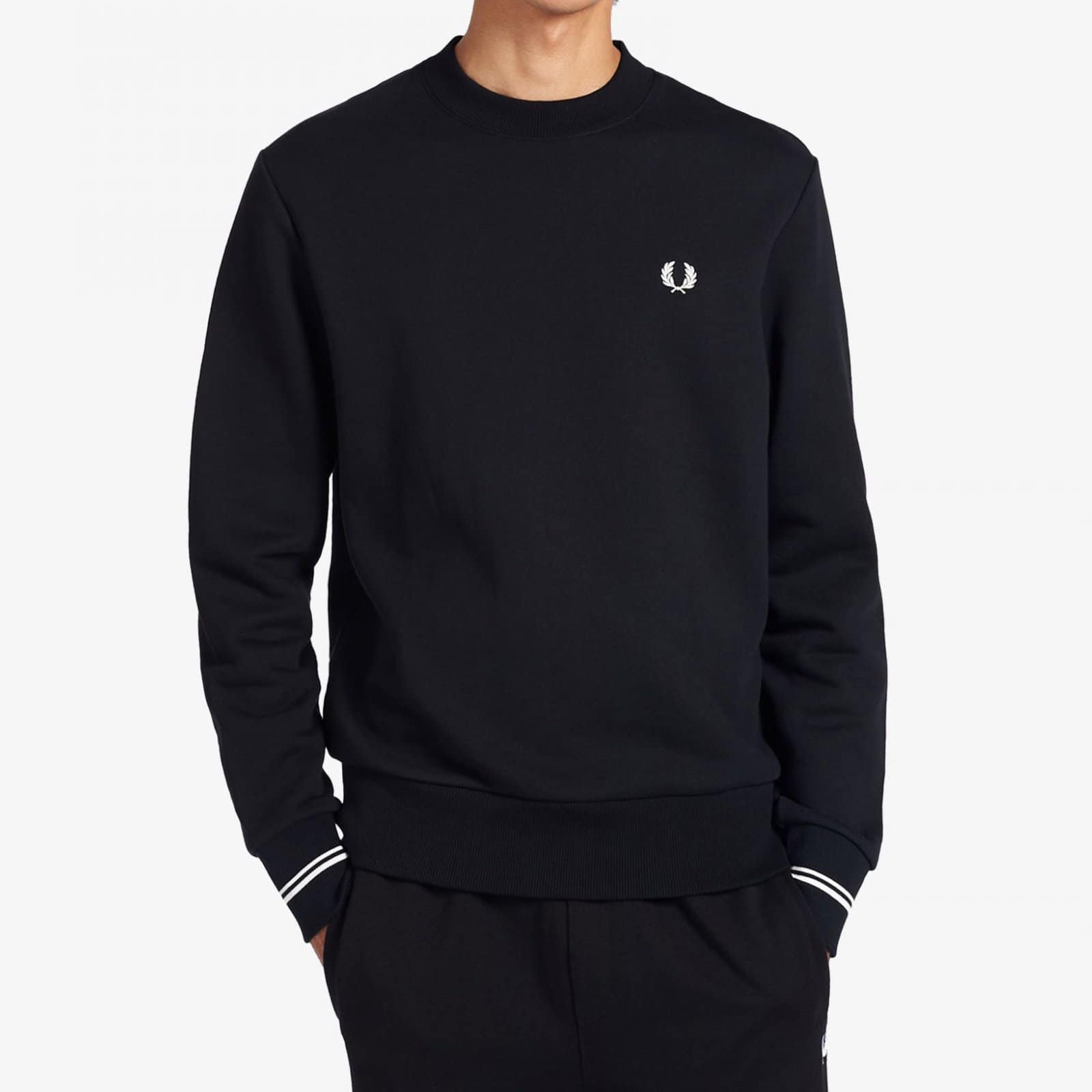 Fred Perry Crewneck Sweatshirt Black – BND Apparel