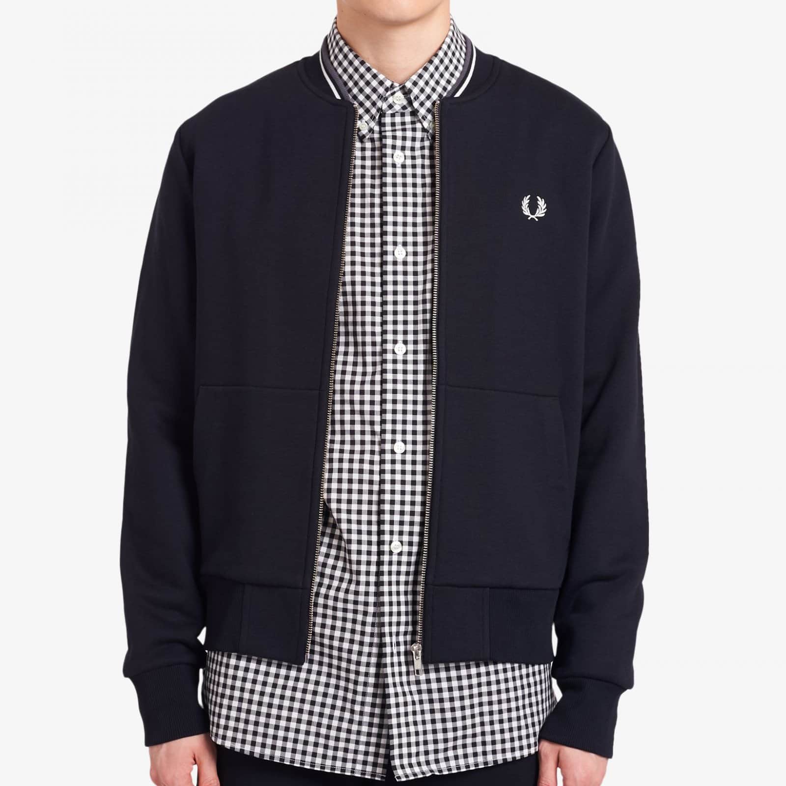 Fred Perry Zip Bomber Black – BND Apparel