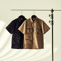 Boysnextdoor Multipocket Short Shirt Grey